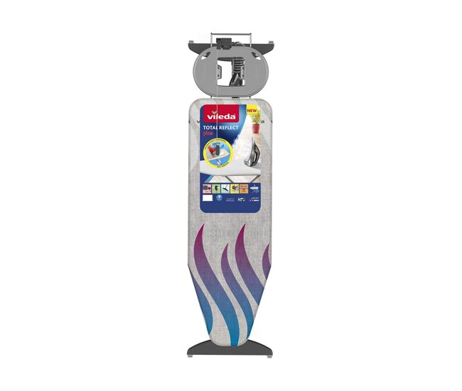 Tábua de engomar vileda total reflect plus gris acier inox (130 x 44 cm)