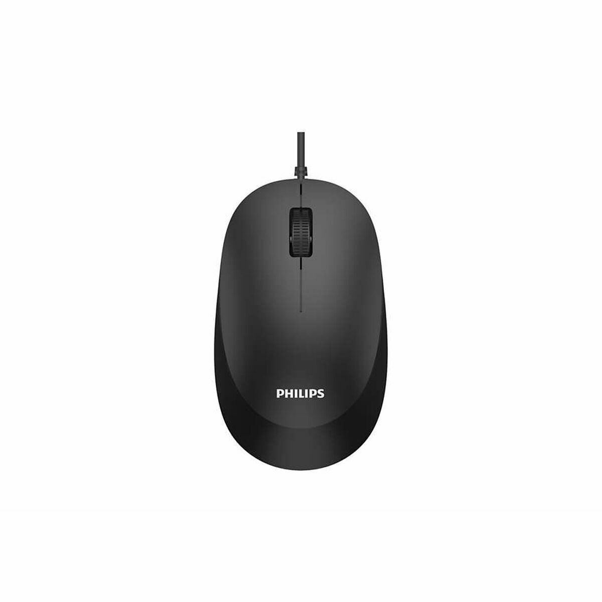 Rato com cabo e sensor ótico philips spk7207bl/00 1200 dpi