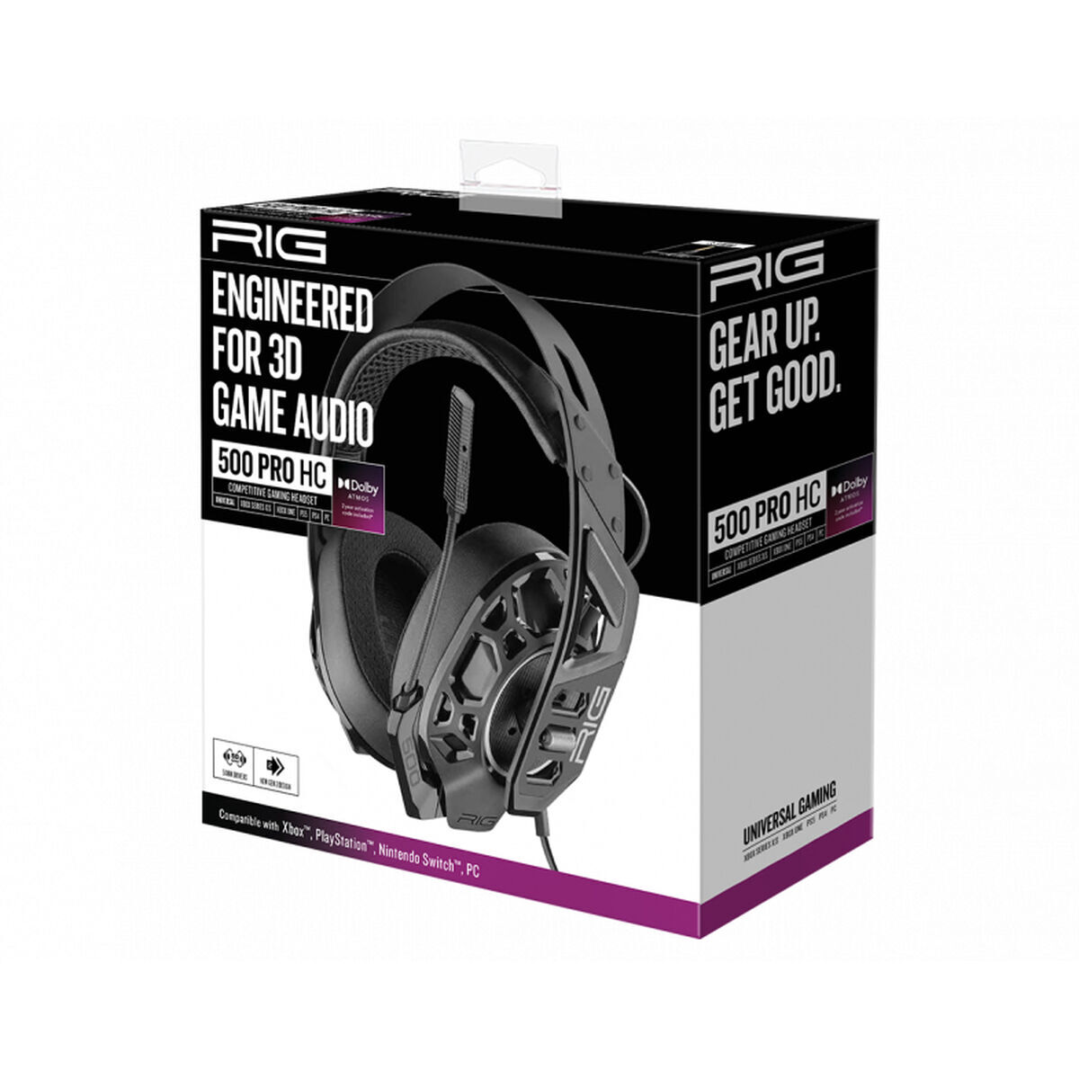 Nacon Auriculares Com Microfone Para Vídeojogos Rig 500 Pro Hc Gen2 Preto
