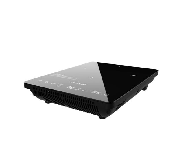 Cecotec placa de indução digital com vidro de segurança, controlo tátil e programável 24 h. cor preta.