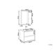 Beliani Mueble de baño TERUEL 60 Beliani Mueble de baño TERUEL 60 Cinza Azul