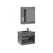 Beliani Mueble de baño TERUEL 60 Beliani Mueble de baño TERUEL 60 Cinza Azul