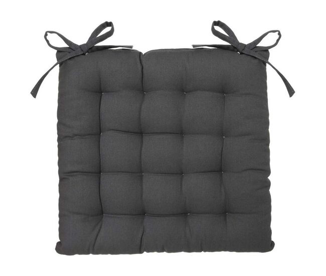 Almofada para cadeiras atmosphera cinzento escuro (38 x 38 cm)