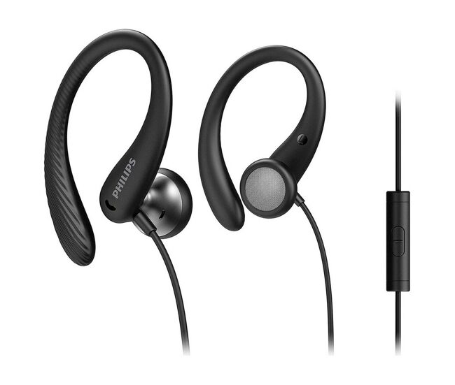 Philips TAA1105BK/00 casque Avec fil Crochets auriculaires, Ecouteurs Sports Noir