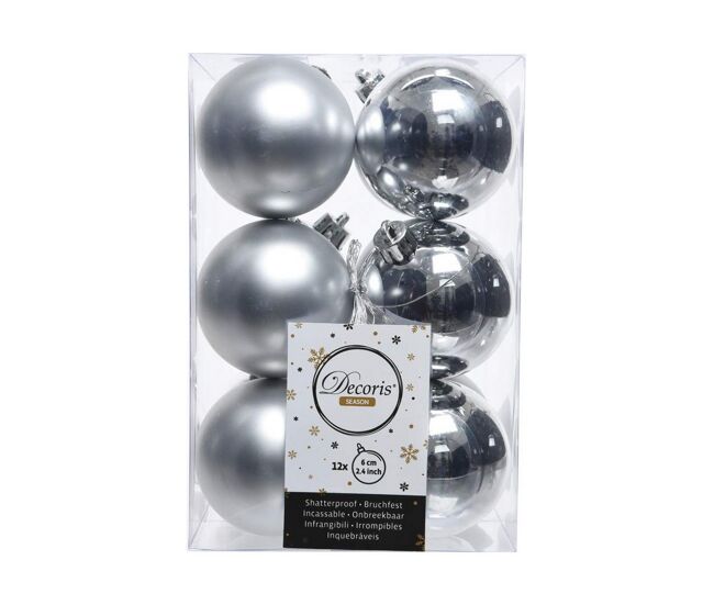 Bolas de natal decoris prateado (ø6 cm)