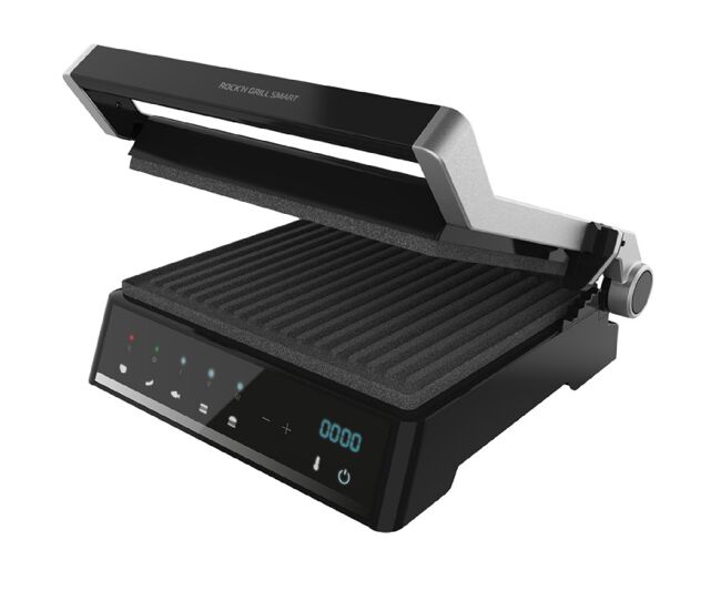 Cecotec grelhador elétrico de 2000 w com sistema autocook que ajusta o tempo e temperatura em função de modo e o ponto de