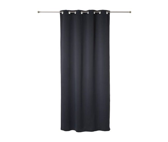 Cortina atmosphera cinzento escuro cinzento 260 x 140 cm