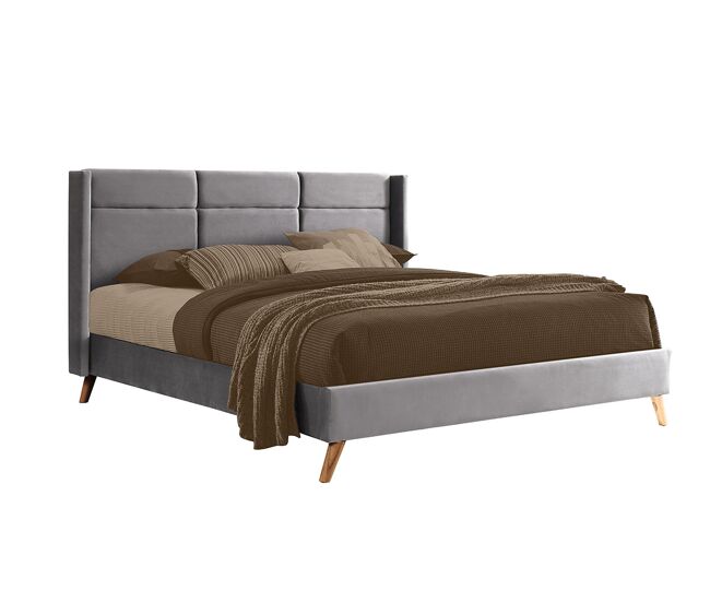 Cama beauty (cinza)(195 x 160 cm)