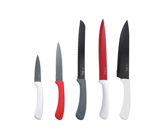 Conjunto de facas pierre cardin aço inoxidável (5 pcs)