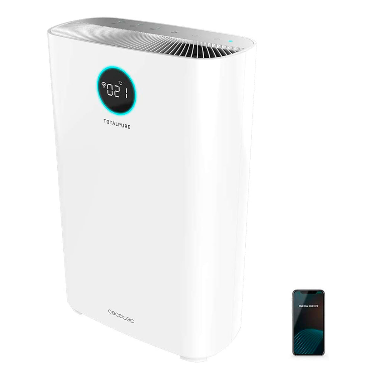 Purificador de ar cecotec totalpure 2500 connected wi-fi 20 w