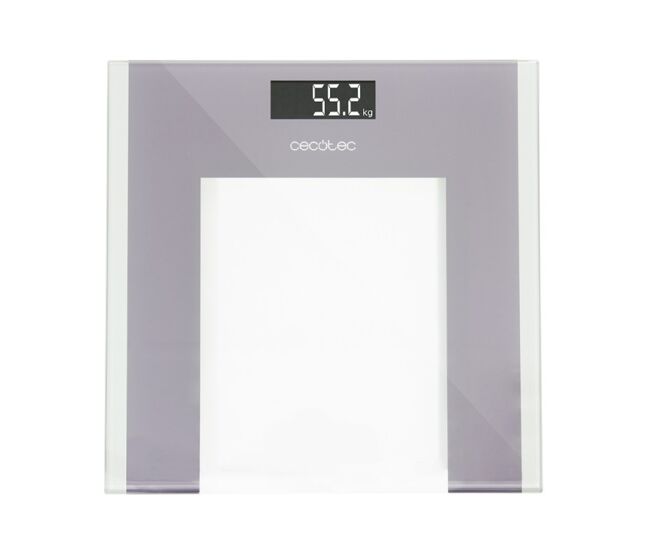 Cecotec balança para casa de banho digital de grande superfície e alta precisão, com fita métrica.