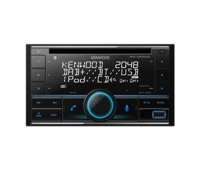 Rádio cd para carros kenwood dpx-7300dab noir