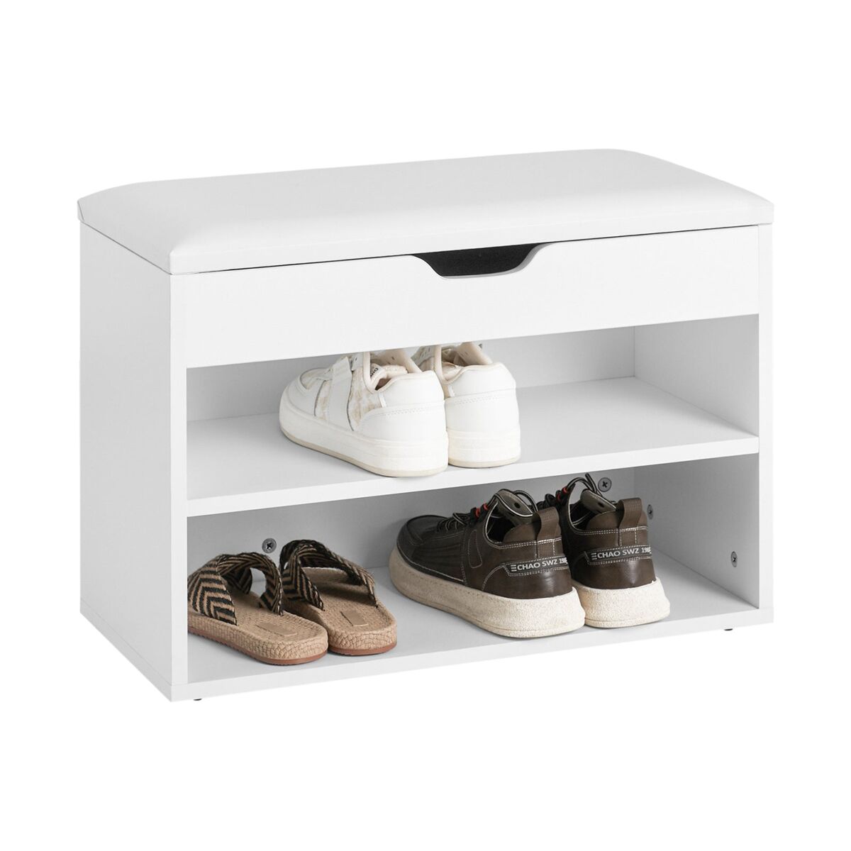Sapateira banqueta banqueta puff box bench shoe shelf ,chifonier fsr25-w sobuy