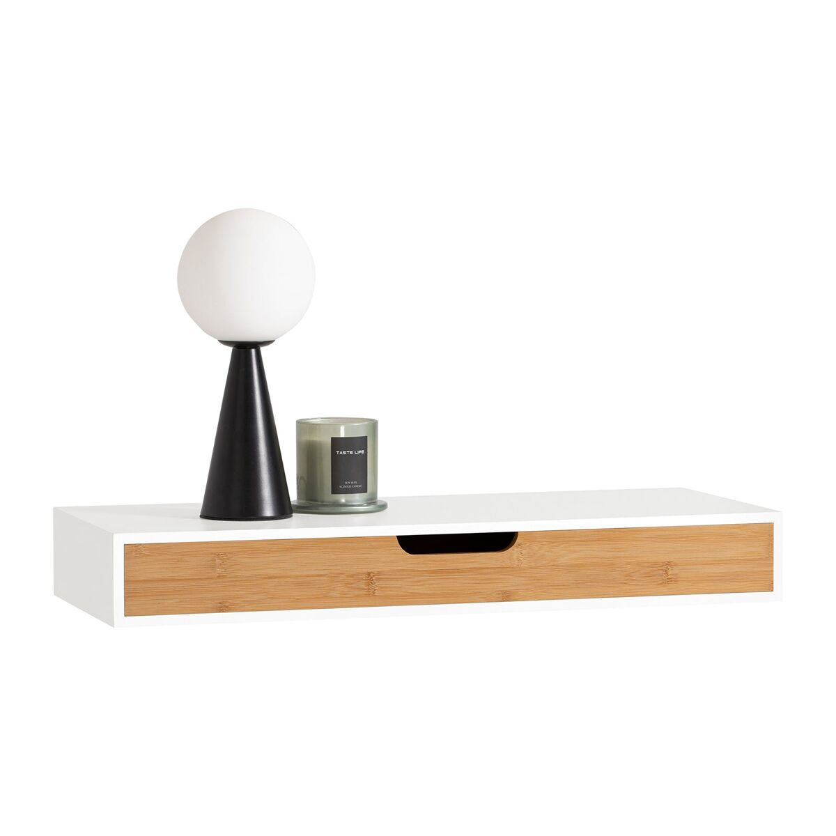 Étagère de parede com gaveta, étagère de estilo moderno para sala de estar frg93-wn sobuy pt