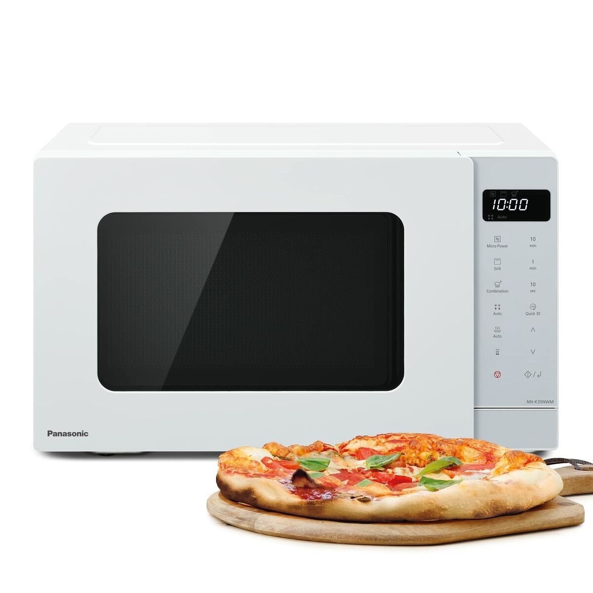 Microondas com grill panasonic corp. nnk35hwmepg 23l branco grill 1000 w