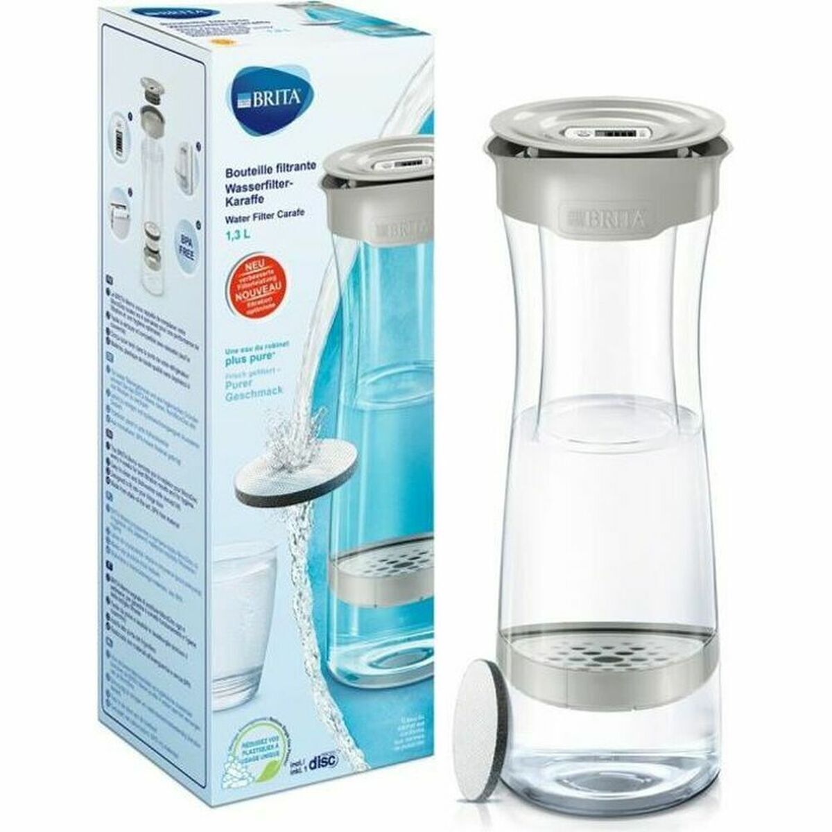 Garrafa filtrante brita fill & serve mind carafe 1,3 l