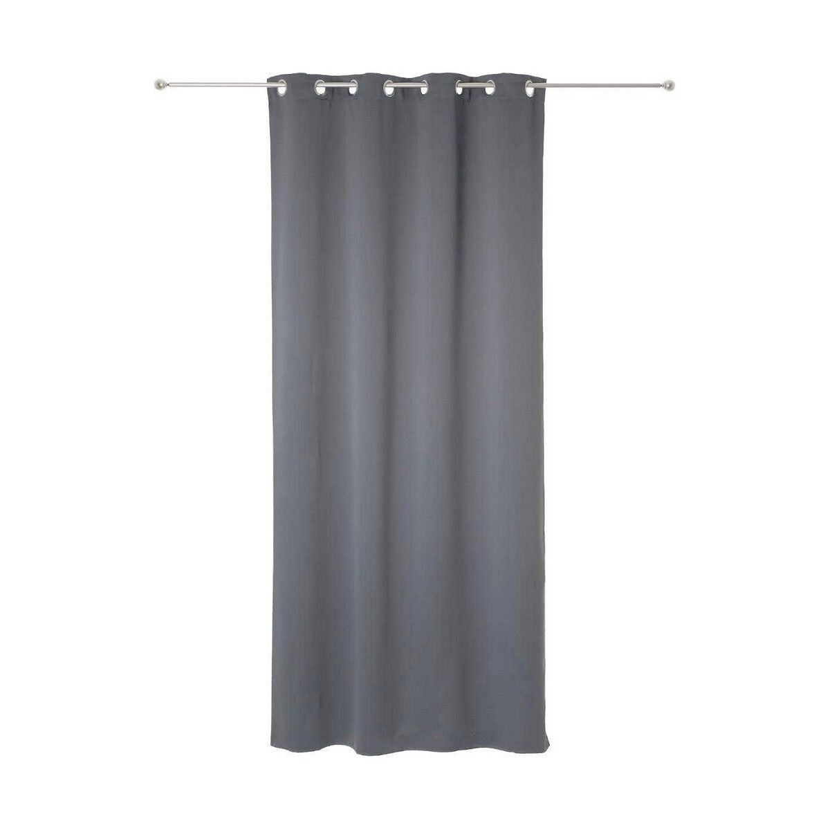 Cortinas atmosphera opaco cinzento poliéster 2 unidades (135 x 240 cm)