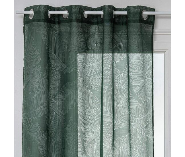 Cortina atmosphera voilage debo poliéster verde (140 x 240 cm)