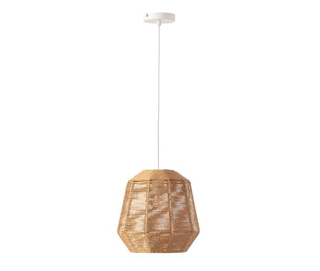 Luminária de teto akina em papel trançado, diâmetro 31 cm