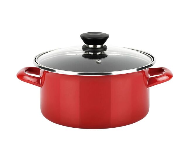 Caçarola fagor optimax vermelho aço esmaltado (ø 24 x 13 cm)