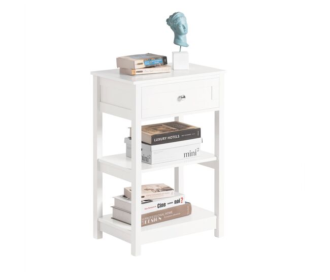 Sobuy mesa de apoio com 1 gaveta fbt46-w