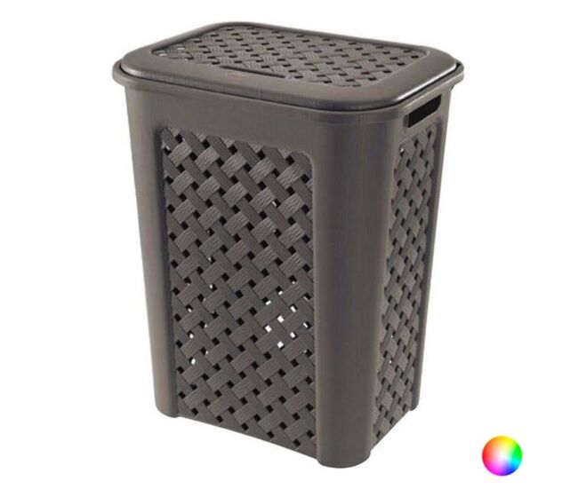 Cesto de roupa suja tontarelli 30 l (38 x 28 x 46 cm) castanho