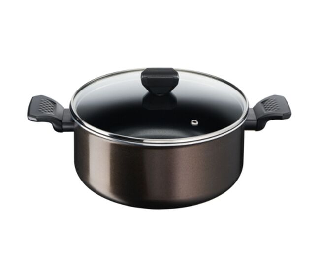 Caçarola tefal b5544602 noir alumínio vidro ø 24 cm