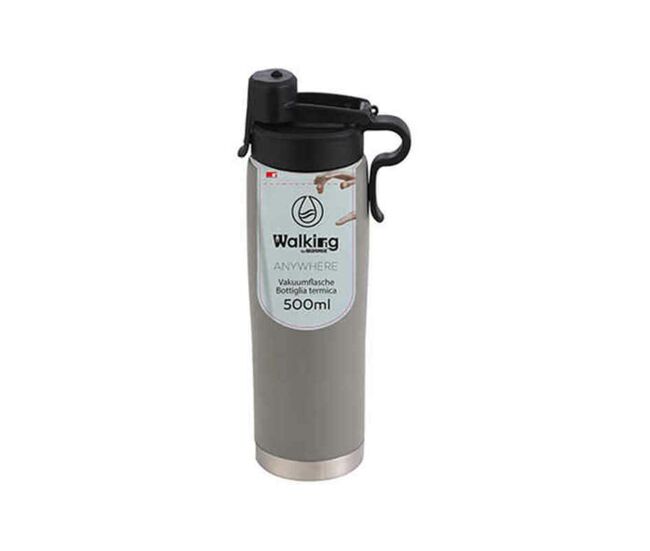 Garrafa de água bergner aço inoxidável (500 ml) cinzento