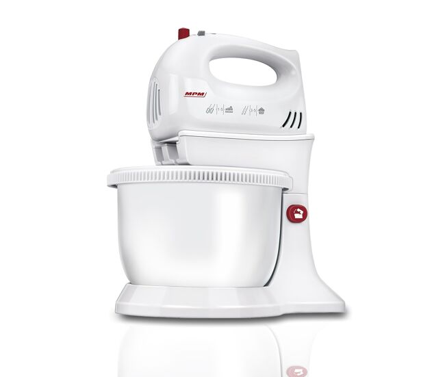 Mpm mmr-16z batedeira com taça rotativa 3,4 litros 5 velocidades + turbo, 750, branco