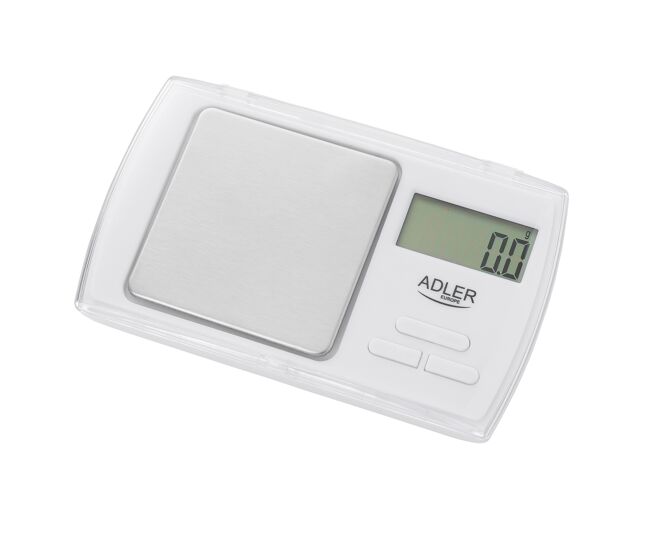 Adler ad 3161 balança de precisão eléctrica (500-0,01 g) balança alimentos, joalharia, pequena, , branco