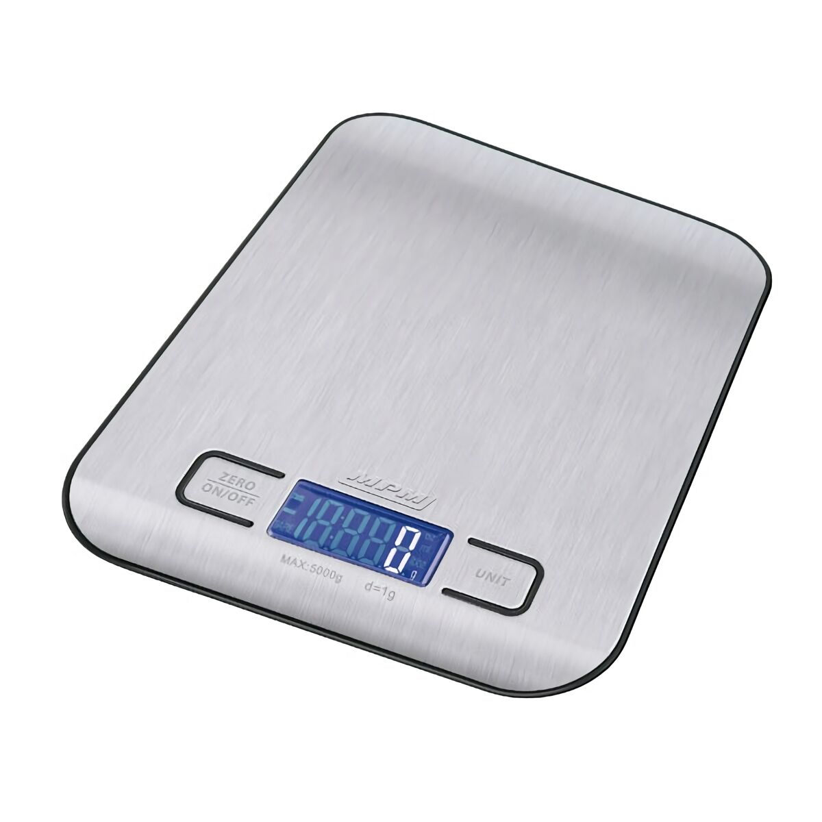 Mpm mwk-02m balança de cozinha digitalaço inox, 5kg precisão 1g função de tara, , prata