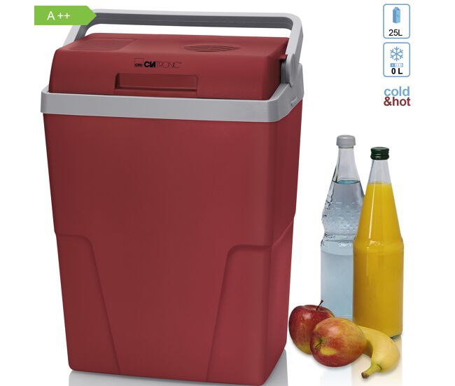 Clatronic kb 3713 geleira électrique 25l campismo viagens 12v/230v, 600 , rouge