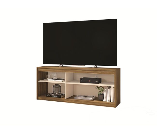 Móvel tv califórnia (branco, carvalho), lap: 136 x 56 x 36 cm