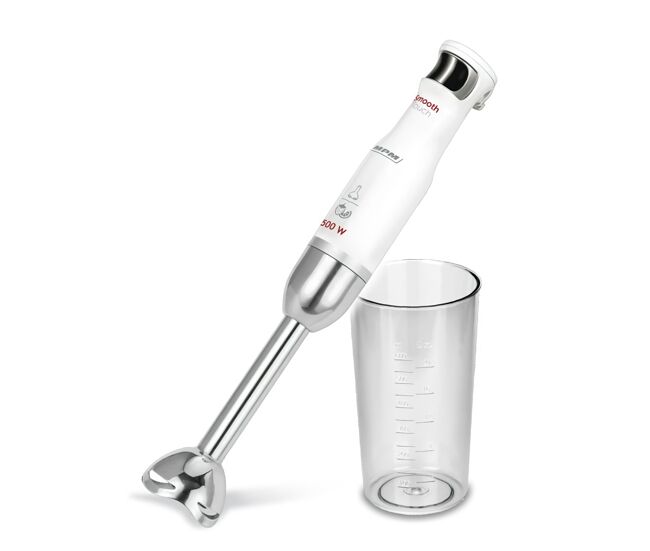 Mpm mbl-27 varinha, velocidade ajustável "smooth touch", pé de aço inoxidável destacável, 500, cinza branco