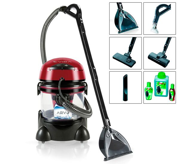 Mpm mod-22 lava aspirateur limpador de estofos para automóveis alcatifa vácuo húmido e seco, 2400, rouge