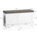 Casa para gatos com 3 tigelas incorporadas FSR136-W SoBuy Casa para gatos com 3 tigelas incorporadas FSR136-W SoBuy Branco