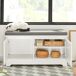 Casa para gatos com 3 tigelas incorporadas FSR136-W SoBuy Casa para gatos com 3 tigelas incorporadas FSR136-W SoBuy Branco