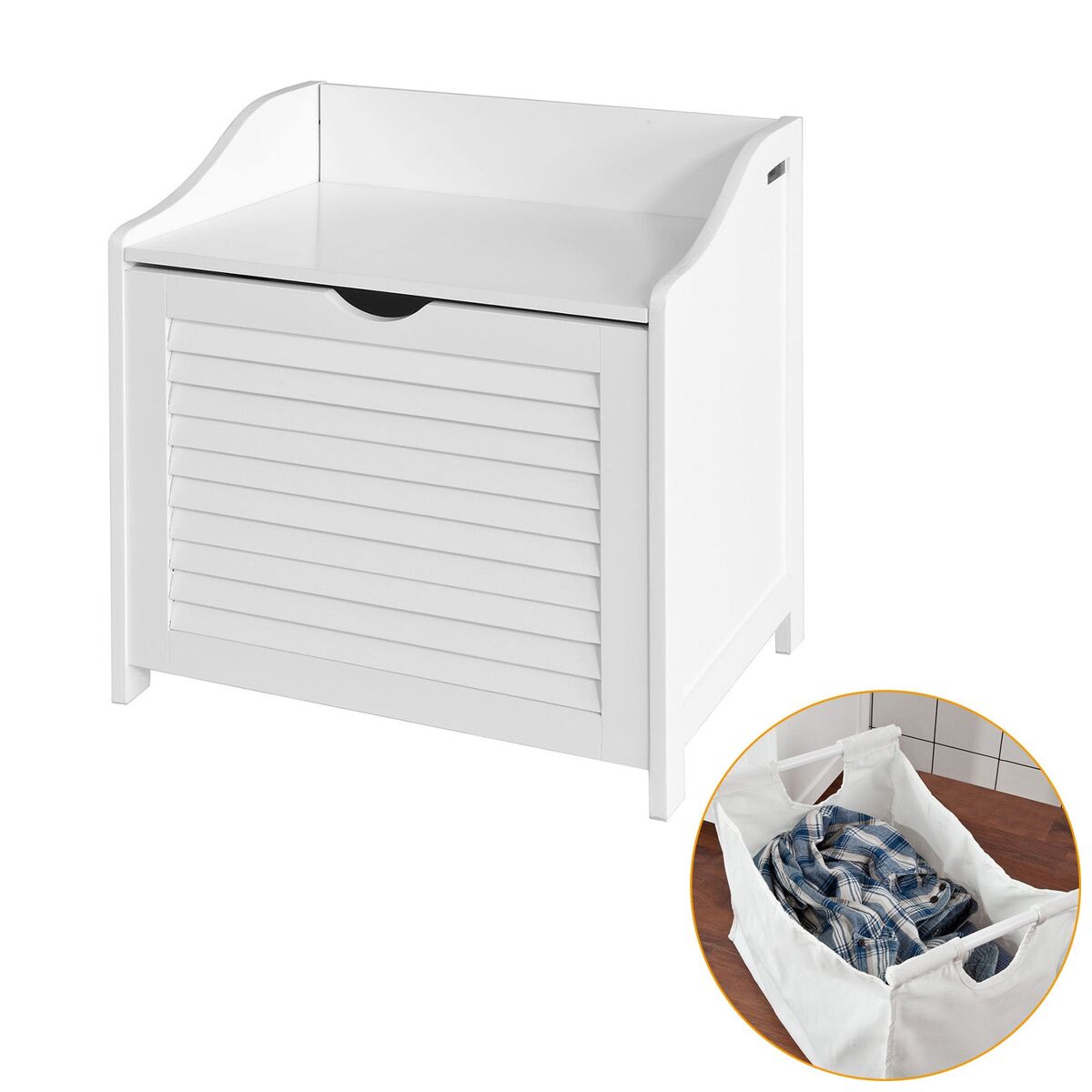 Cesto para roupa suja fsr40-w sobuy