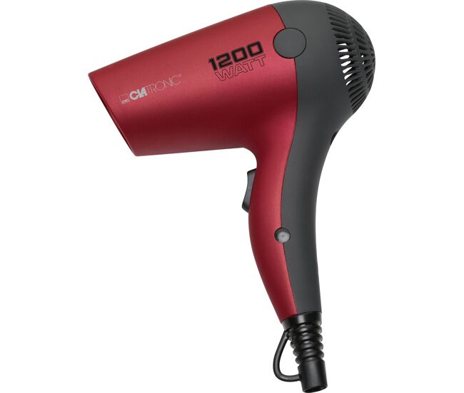 Clatronic ht 3428 secador de cabelo 2 níveis temperatura viagens, 1200, rouge