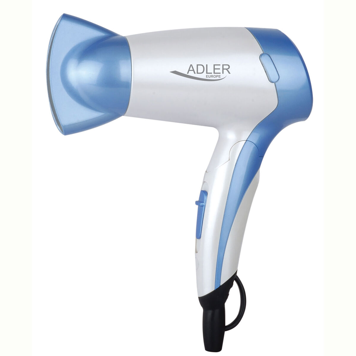 Adler ad2222 secador de cabelo para viagem, dobrável,compacto, 2 níveis de potência, bocal 360°, 1200,