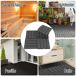 Estrados Quadrados PP Outsunny Estrados Quadrados PP Outsunny Preto