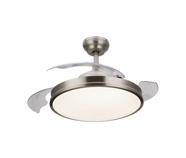 Ventilador de teto com luz philips atlas nikel 450 lm 28 w