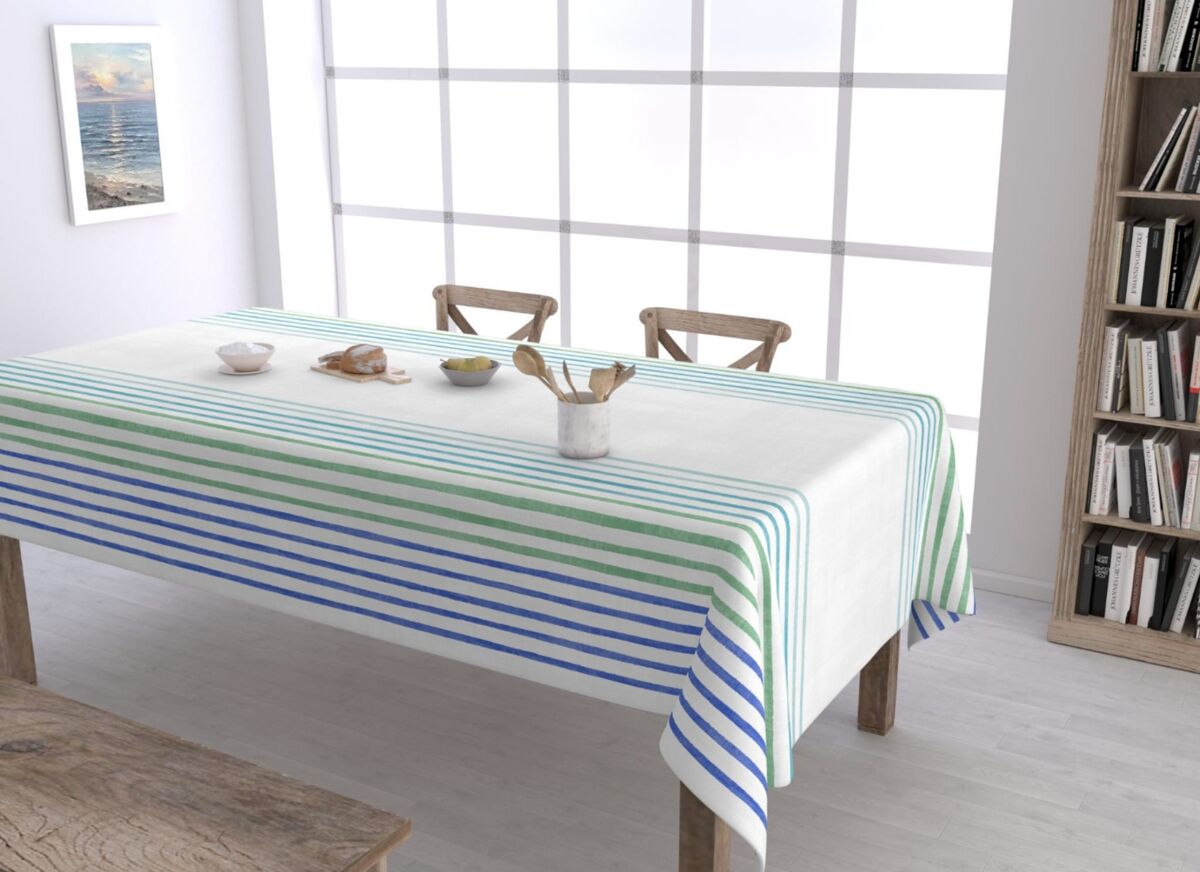 Toalha de mesa antimanchas morgan 150x250cm