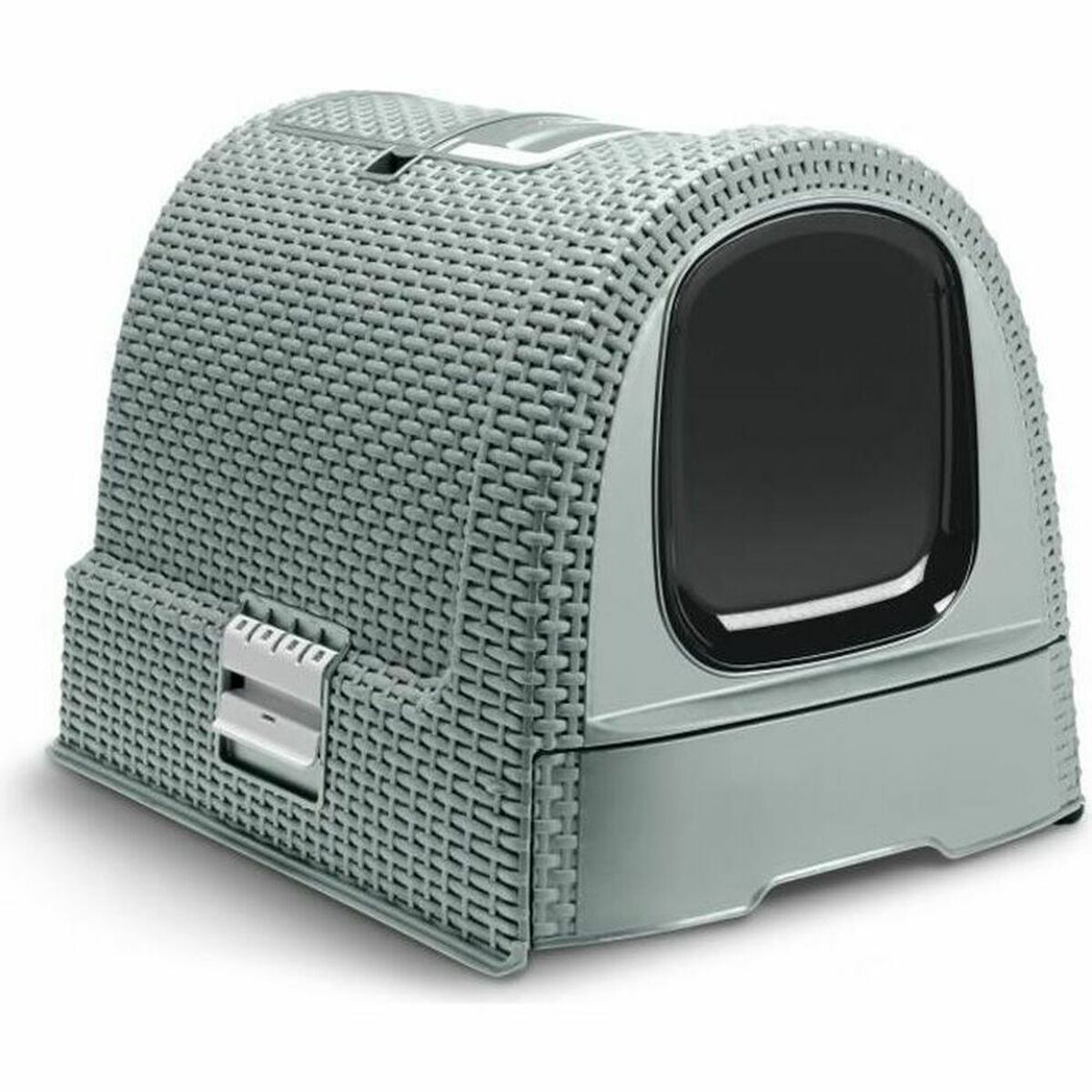 Caixa de areia para gatos curver 51 x 38,5 x 39,5 cm cinzento