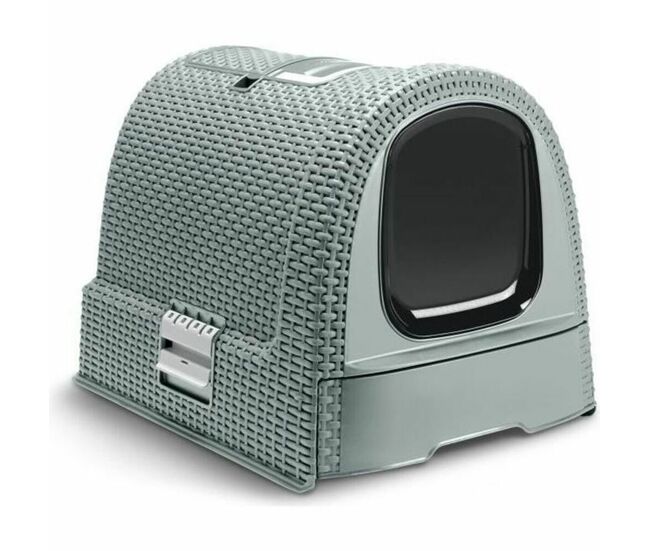 Caixa de areia para gatos curver 51 x 38,5 x 39,5 cm cinzento