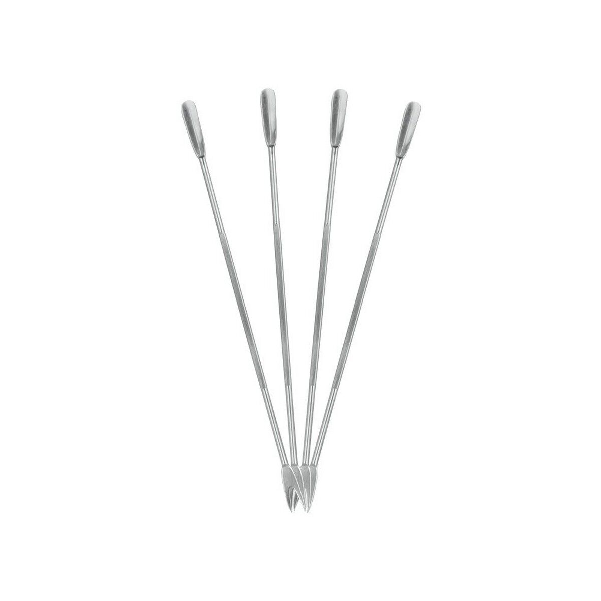 Espetos para marisco metaltex acier inox 18 cm 4 peças