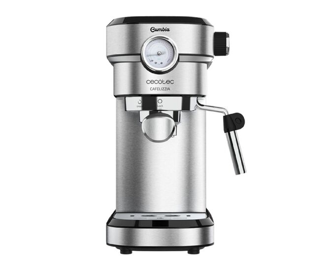 Cecotec máquina de café expresso com 20 bares, thermoblock, manómetro e vaporizador.