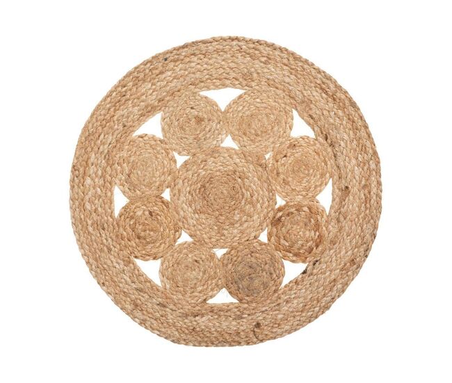 Individuais secret de gourmet castanho juta (ø 38 cm)