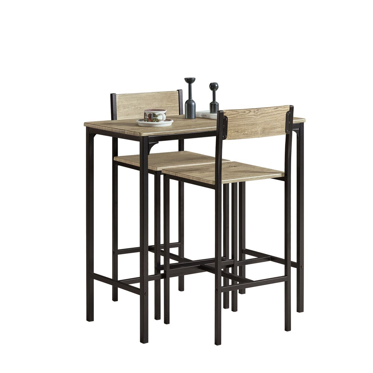 Conjunto de mesa alta e 2 bancos ogt03-n sobuy
