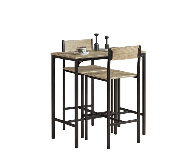 Conjunto de mesa alta e 2 bancos ogt03-n sobuy